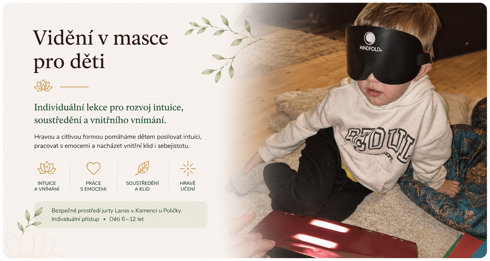 Vidění v masce děti